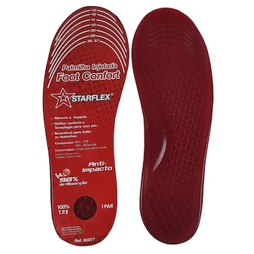 Palmilha Starflex Foot Confort Gel - 36 ao 44 - Adulto