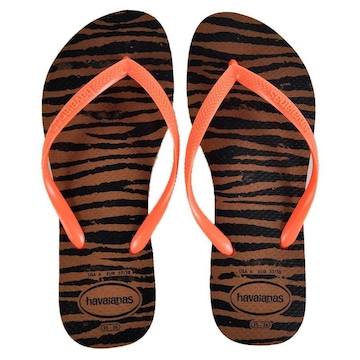 Chinelo Havaianas Slim Animals Praia 4103352 - Feminina