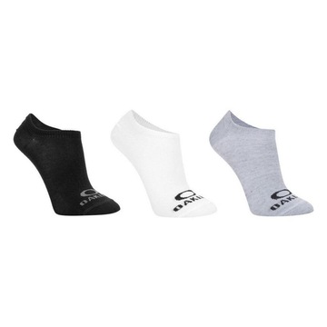 Kit Meias Soquete Oakley Essential No Show - 3 Pares - Adulto