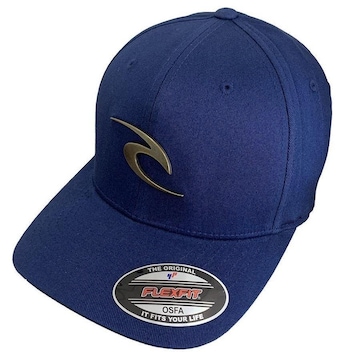 Boné Aba Curva Rip Curl Wave Icon Metal Logo - Fechado - Adulto