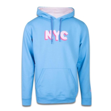 Blusão de Moletom New Era Canguru Fechado New York City NYC Sweet Winter - Masculino