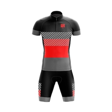 Conjunto Ciclismo Bermuda e Camisa Gpx Speed Red - Masculino