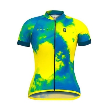 Camisa de Ciclismo Ultracore Cloud Brazil - Feminina