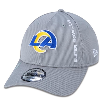 Boné Aba Curva New Era 9Forty Los Angeles Rams Super Bowl LVI Sideline - Snapback - Adulto