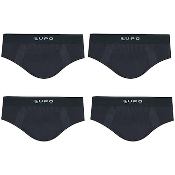 Cueca Slip Lupo Modal sem Costura - 4 unidades