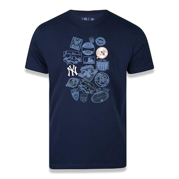 Camiseta New Era Masculina New York Yankees Core Cooperstown