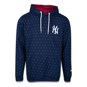 Blusão de Moletom New Era Canguru MLB New York Yankees Modern Classic - Masculino