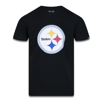 Camiseta New Era Plus Size Pittsburgh Steelers NFL - Masculino