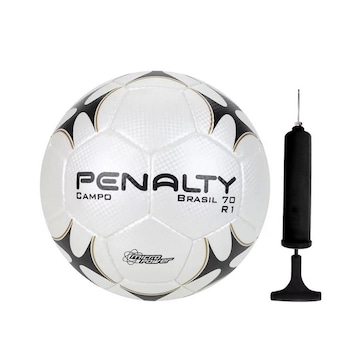 Bola de Futebol de Campo Penalty Brasil 70 R1 XXI + Bomba de Ar