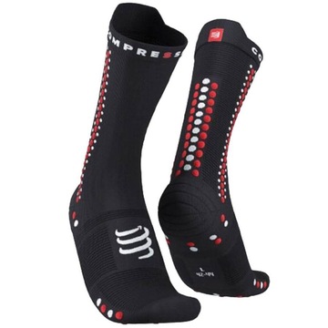 Meia Cano Alto de Compressão para Bike Compressport V4.0 - Adulto