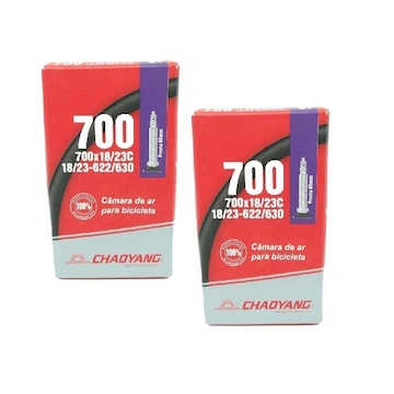 Par Câmara de Ar speed 700 x 18/23 Chaoyang Válvula presta 60 mm