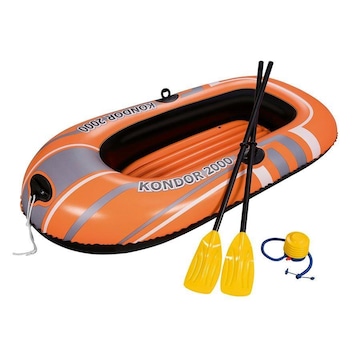 Bote Inflável Bestway Hydro Force Kondor 2000 + 2 Remos + 1 Bomba + 1 Kit Reparo - Adulto