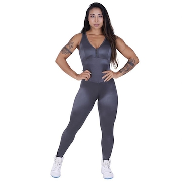 Macacão Orbis Fitness Cirrê Proteção UV50+ com Bojo - Feminino