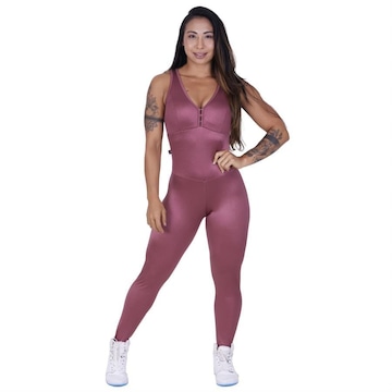 Macacão Orbis Fitness Cirrê Proteção UV50+ com Bojo - Feminino