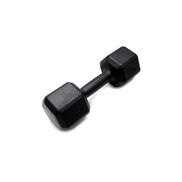 Dumbbell Sextavado Iniciativa Fitness Pintado - 18Kg - Unidade