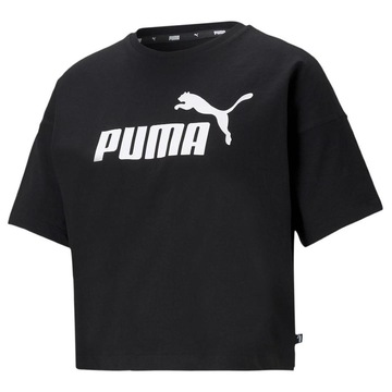 Camiseta Puma Essentials Cropped Logo Tee - Feminina