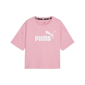 Camiseta Puma Essentials Cropped Logo Tee - Feminina