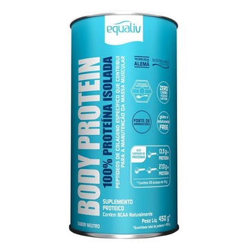 Proteína Isolada e Hidrolisada Equaliv Body Protein Neutro - 450g