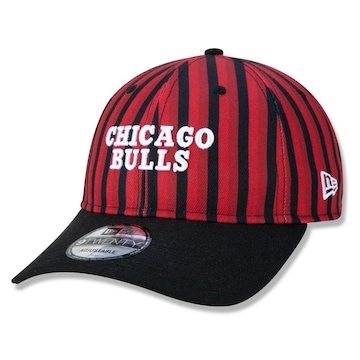 Boné Aba Curva New Era 9Twenty NBA Chicago Bulls Soccer Style - Strapback - Adulto