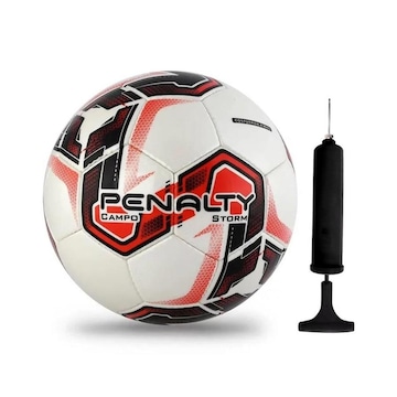 Kit Bola Campo Penalty Storm XXI + Bomba de Ar