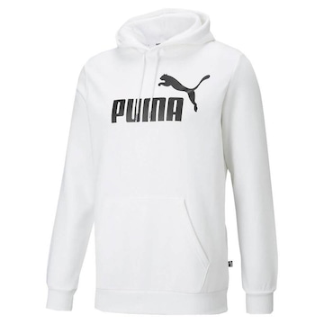 Blusão Puma com Capuz Masculino Essentials Big Logo