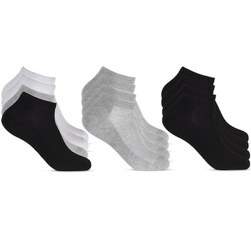 Kit Meias Invisíveis Altomax - Masculina- 12 Pares