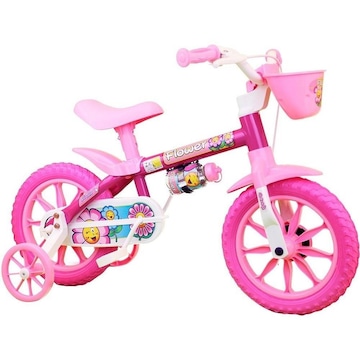 Bicicleta Nathor Flower Aro 12 - Freio a tambor - Infantil