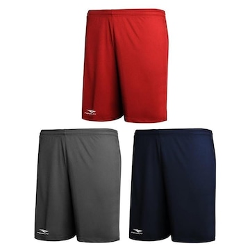 Kit 3 Calções Penalty X Plus Size - Masculino