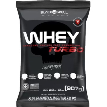 Turbo Whey Protein Nutri Isolado e Concentrado Caveira Preta Black Skull - Chocolate - 900g