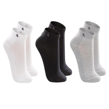 Kit de Meias Cano Curto Lupo Esportiva - 6 Pares - Adulto