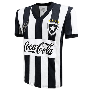 Camisa do Botafogo Maurício 1989 Cola Liga Retrô - Masculina