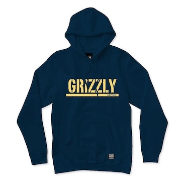 Blusão com Capuz Grizzly Canguru Stamp Hoodie -Masculino