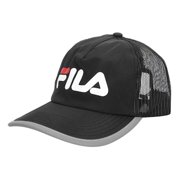 Boné Aba Curva Fila Trucker Performance - Elástico - Adulto