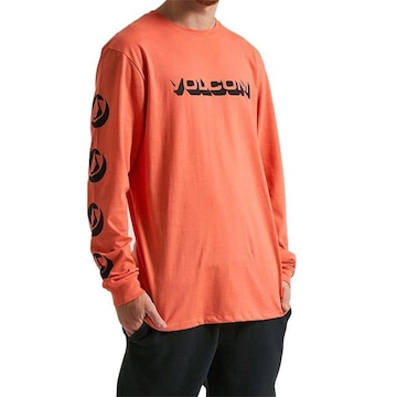 Camiseta Volcom Manga Longa Stonedeep - Masculina