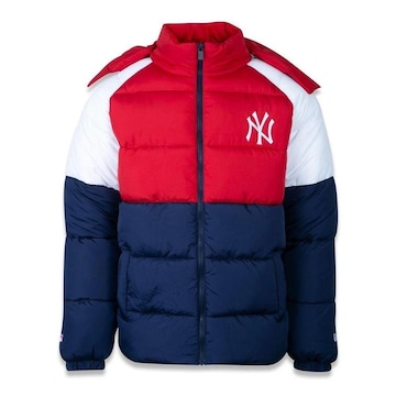 Jaqueta Puffer New Era NYC com Capuz - Masculina