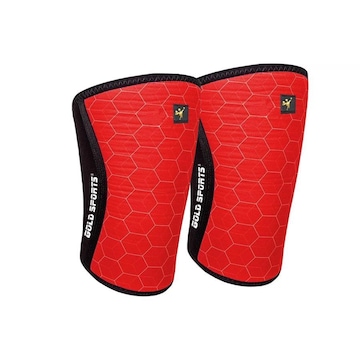 Joelheira Gold Sports Cross Training Pro em Neoprene 7 mm - 2 unidades