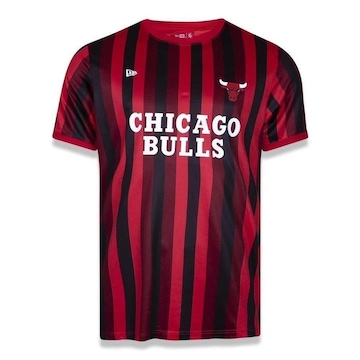 Camiseta New Era Masculina Chicago Bulls Soccer Style Lines