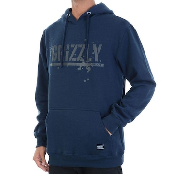 Blusão De Moletom com Capuz Grizzly Og Stamp Splatter - Masculino