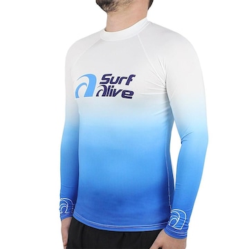 Camisa de Surf Manga Longa Surf Classic Surf Alive UPF50+ - Masculino