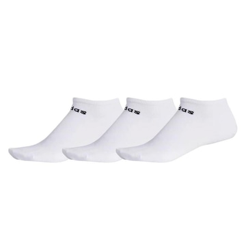 Kit Meias Cano Curto adidas Basic No Show - Unissex - 3 Pares