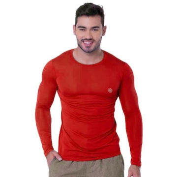 Camiseta Térmica Proteção UV 50+ Manga longa Segunda Pele LJ Camisa UV - Masculina