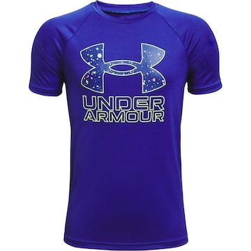 Camiseta Under Armour Tech Hybrid Print Fill - Infantil