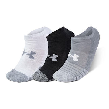 Kit Meias Invisível Under Armour Heatgear - 3 Pares - Unissex