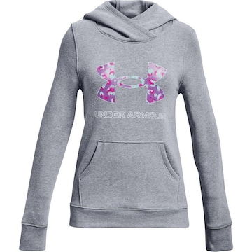 Blusão de Moletom com Capuz Under Armour Rival Fleece Logo Hoodie - Infantil