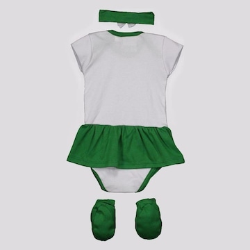 Kit Torcida Baby do Palmeiras : Body + Pantufa + Tiara - Infantil