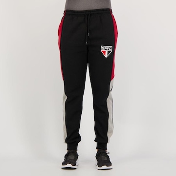 Calça Moletom São Paulo Futfanatics Tricolor - Masculina