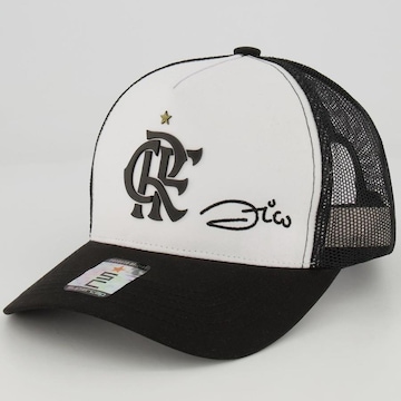 Boné Aba Curva Flamengo Zico- Snapback - Adulto