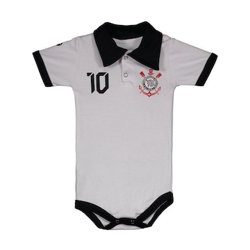 Body Polo Torcida Baby Corinthians - Infantil