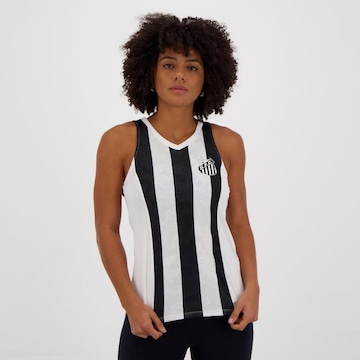 Camiseta Regata Santos Futfanatics Clipped - Feminina