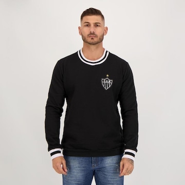 Blusão de Moletom Futfanatics Atlético Mineiro Vintage Retrô - Masculino